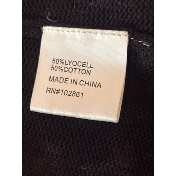 Adore Open Front Waterfall Cardigan L Peacock Feathers Artsy Dynamic Drapey - Picture 8 of 12